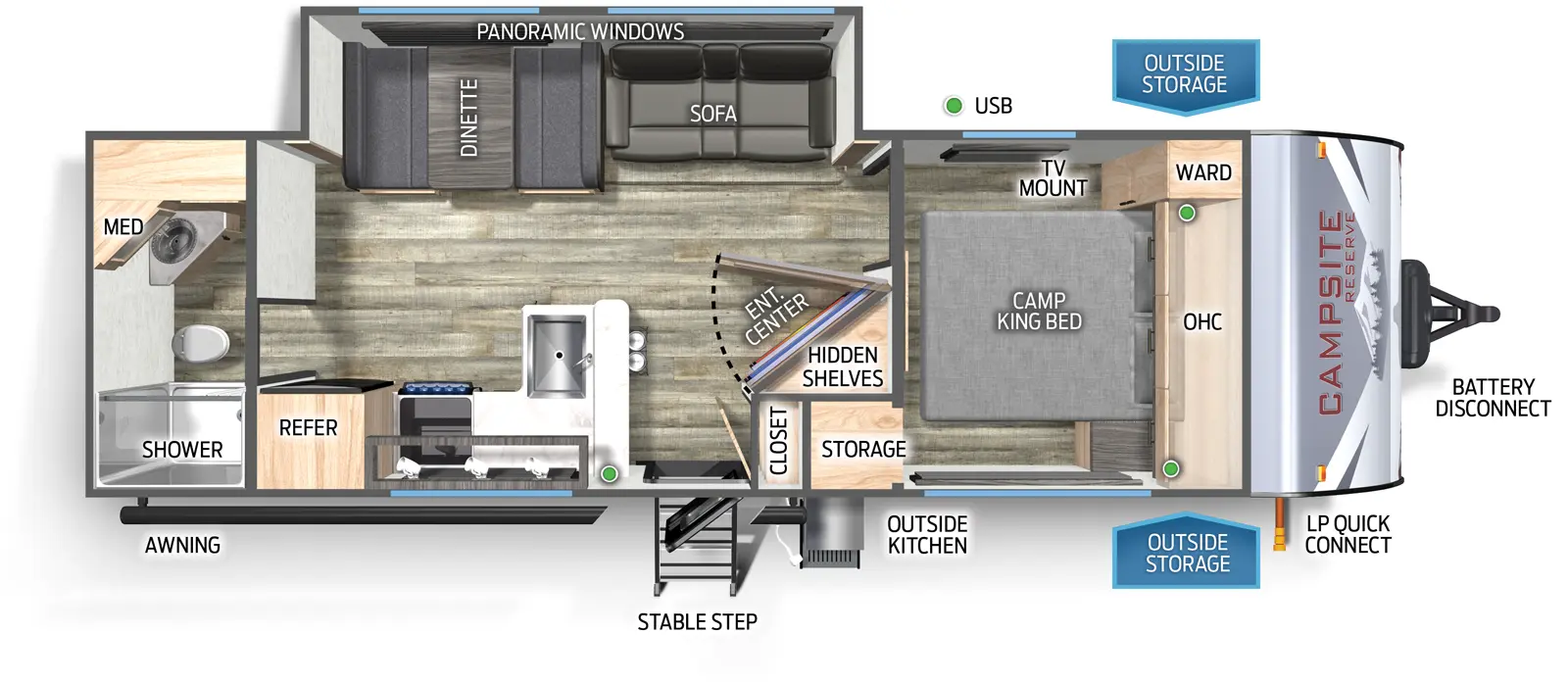 Campsite Reserve 25MW Floorplan